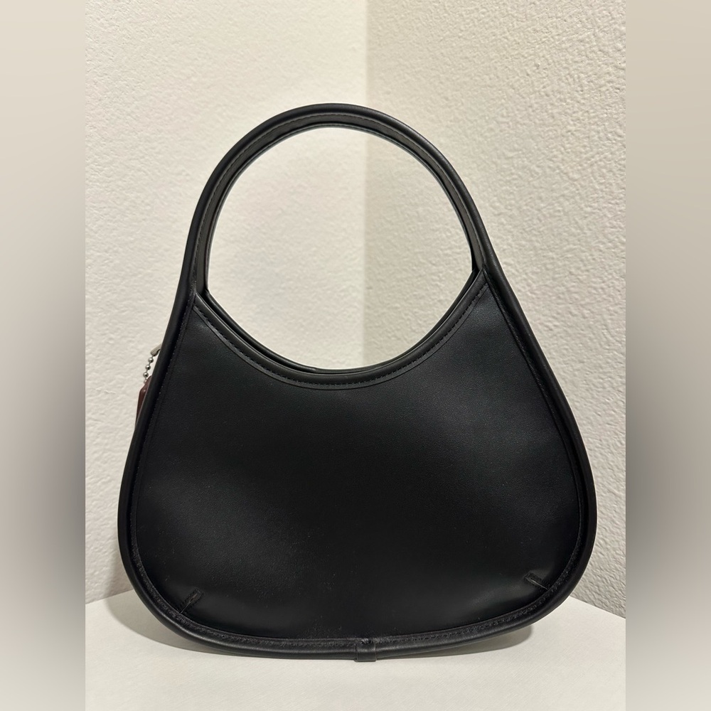 Coach Ergo Bag CQ827 Sleepy Caterpillar 90s Black Leather Shoulder Bag - Picture 2 of 12